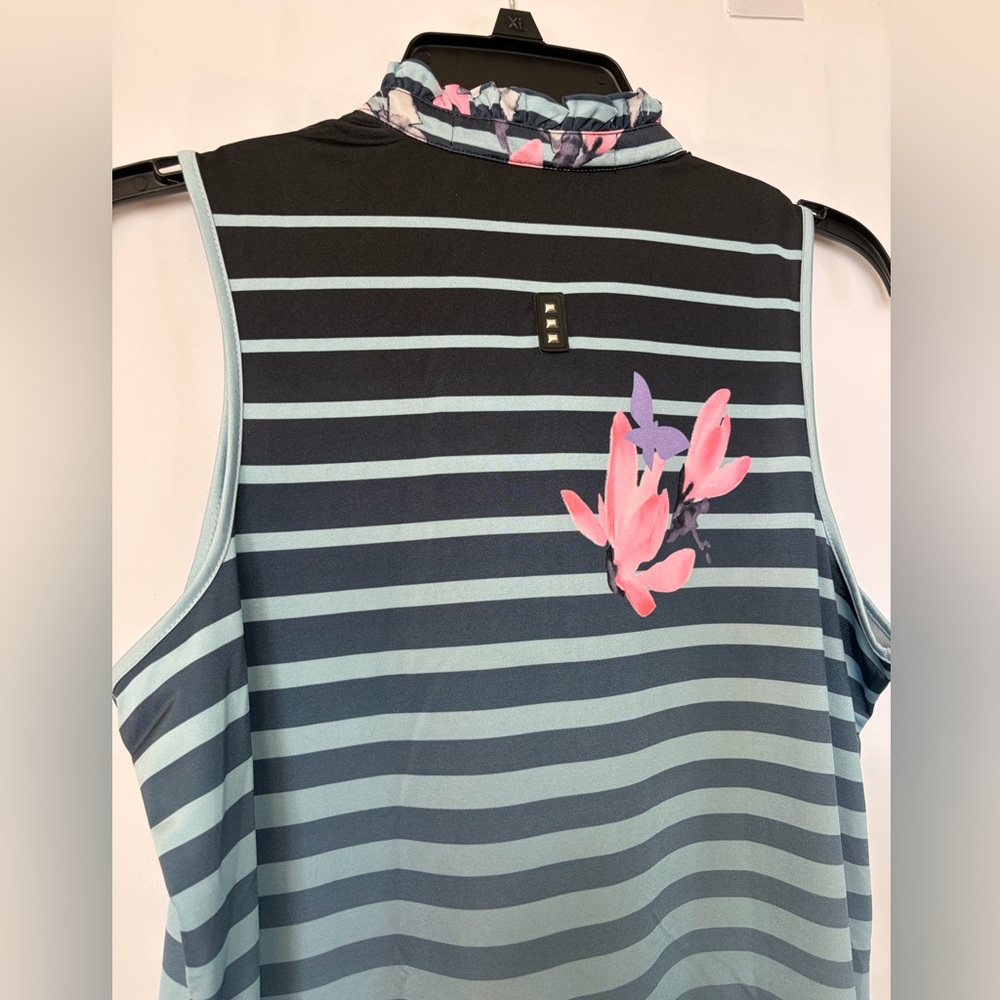 Jamie Sadock Papillon Butterfly Sleeveless performance golf shirt size medium - Picture 6 of 6
